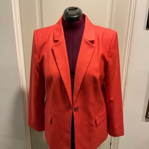 NWT Ladies Donna Karan Lined Coral Blazer